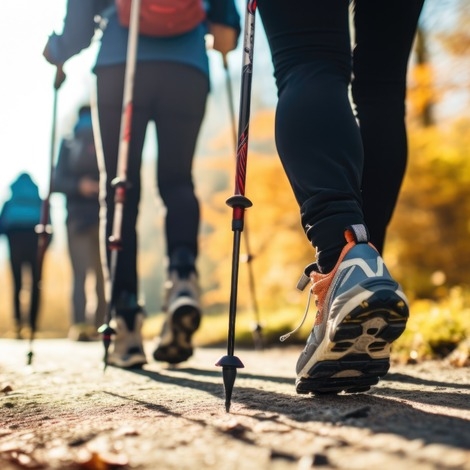 MARCHE NORDIQUE À LA BASE DE LOISIRS D'ASINIÈRES-SUR-OISE